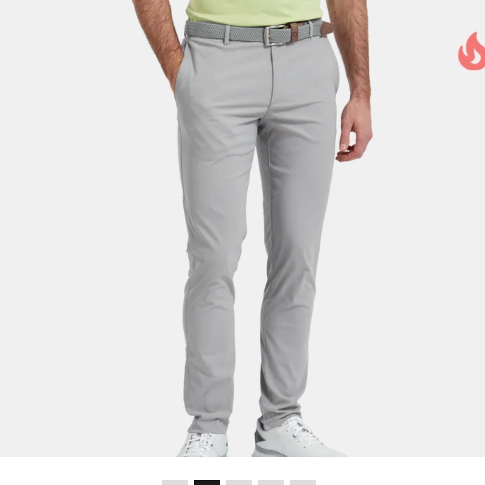 Footjoy Performance Slim Fit Pants - Gray 38x32